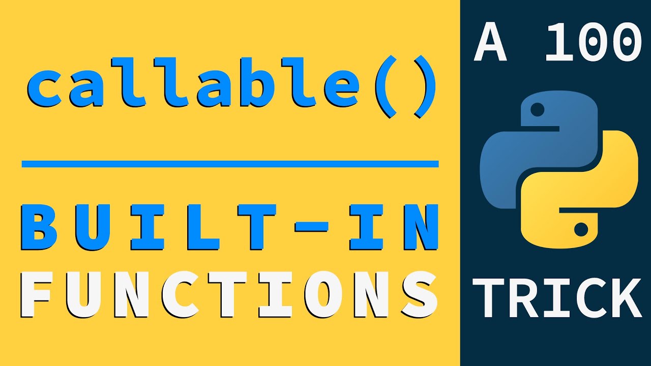 Check if an Object is Callable in Python