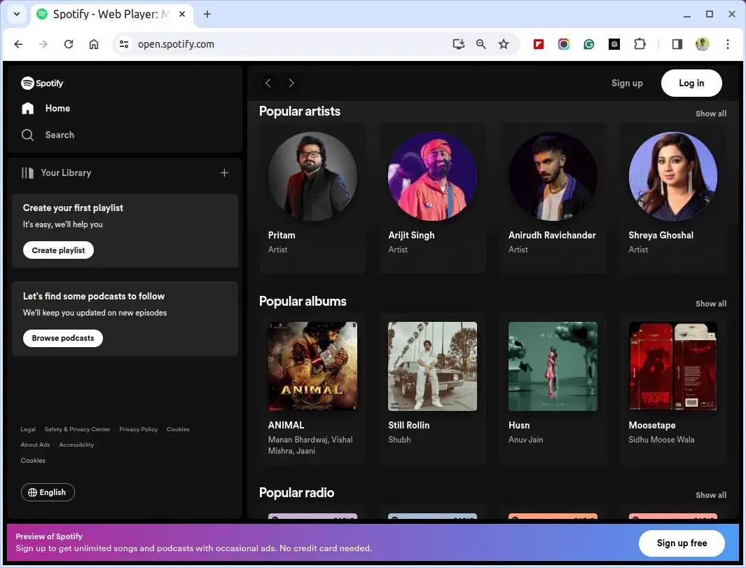 Spotify Music Player