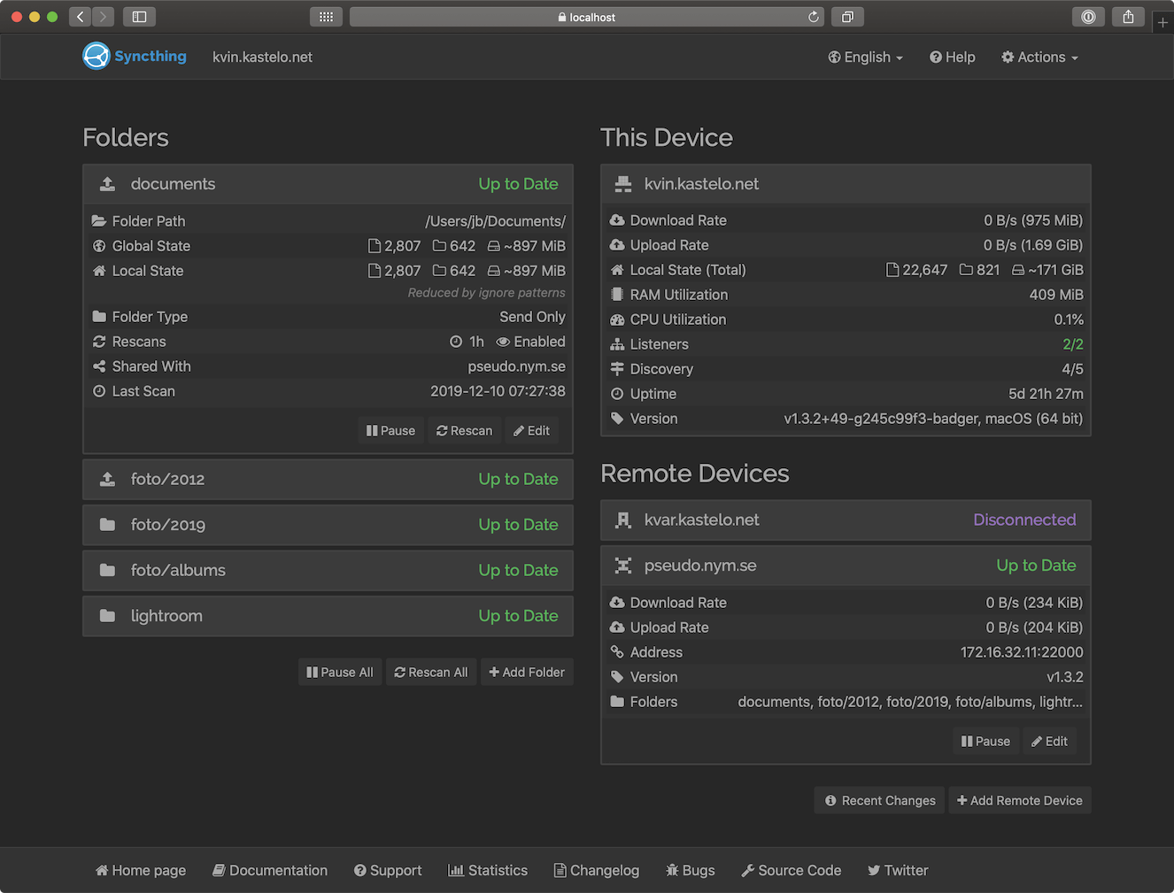 Syncthing File Synchronization Program