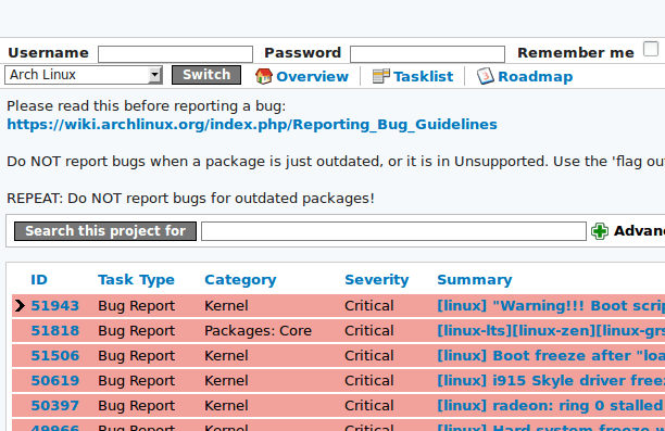 Flyspray - Bug Tracking System