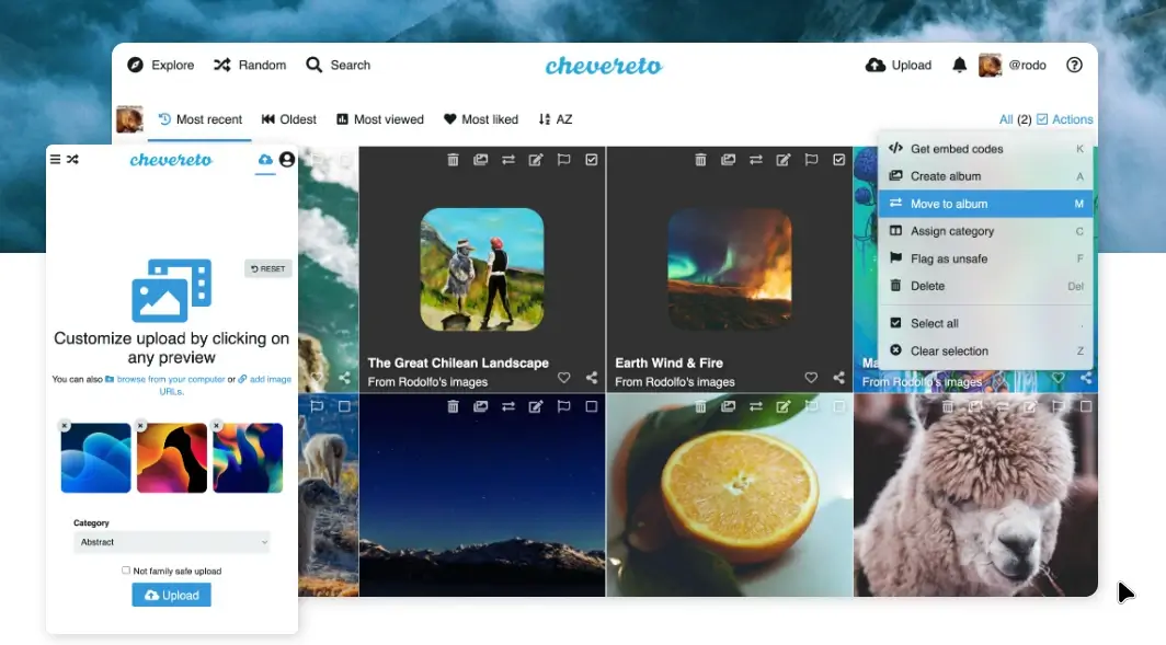 Chevereto - Image and Video Hosting Software