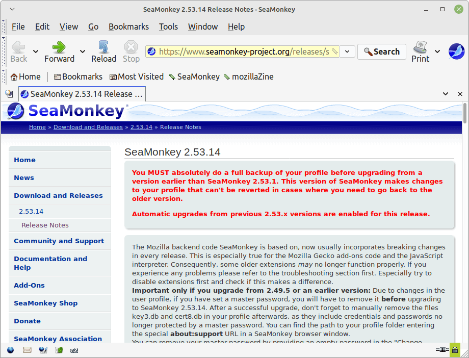 Seamonkey Internet Suite