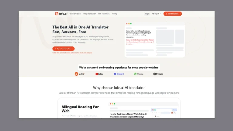 Lufe AI: Say Hello to Smooth AI-Powered Translation